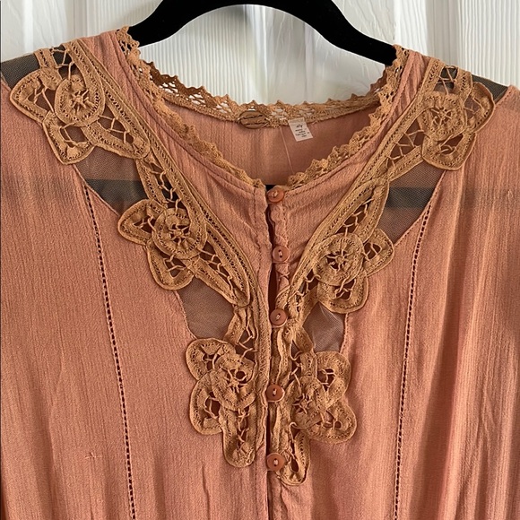 Free People Boho Dress w crochet accents Brand New Size Small ✨Rare✨ - Picture 9 of 11
